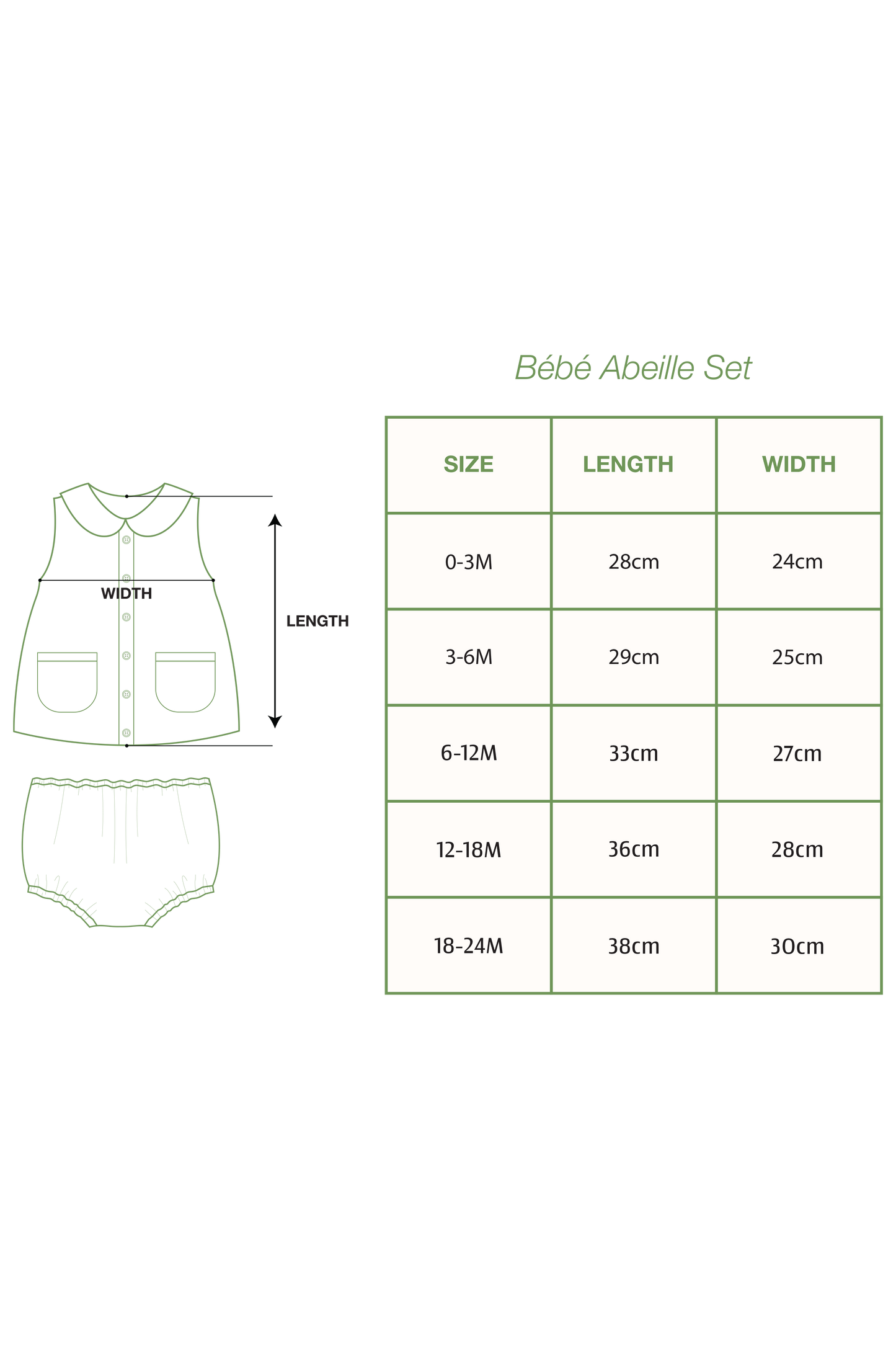 Bébé Abeille Two Piece Set