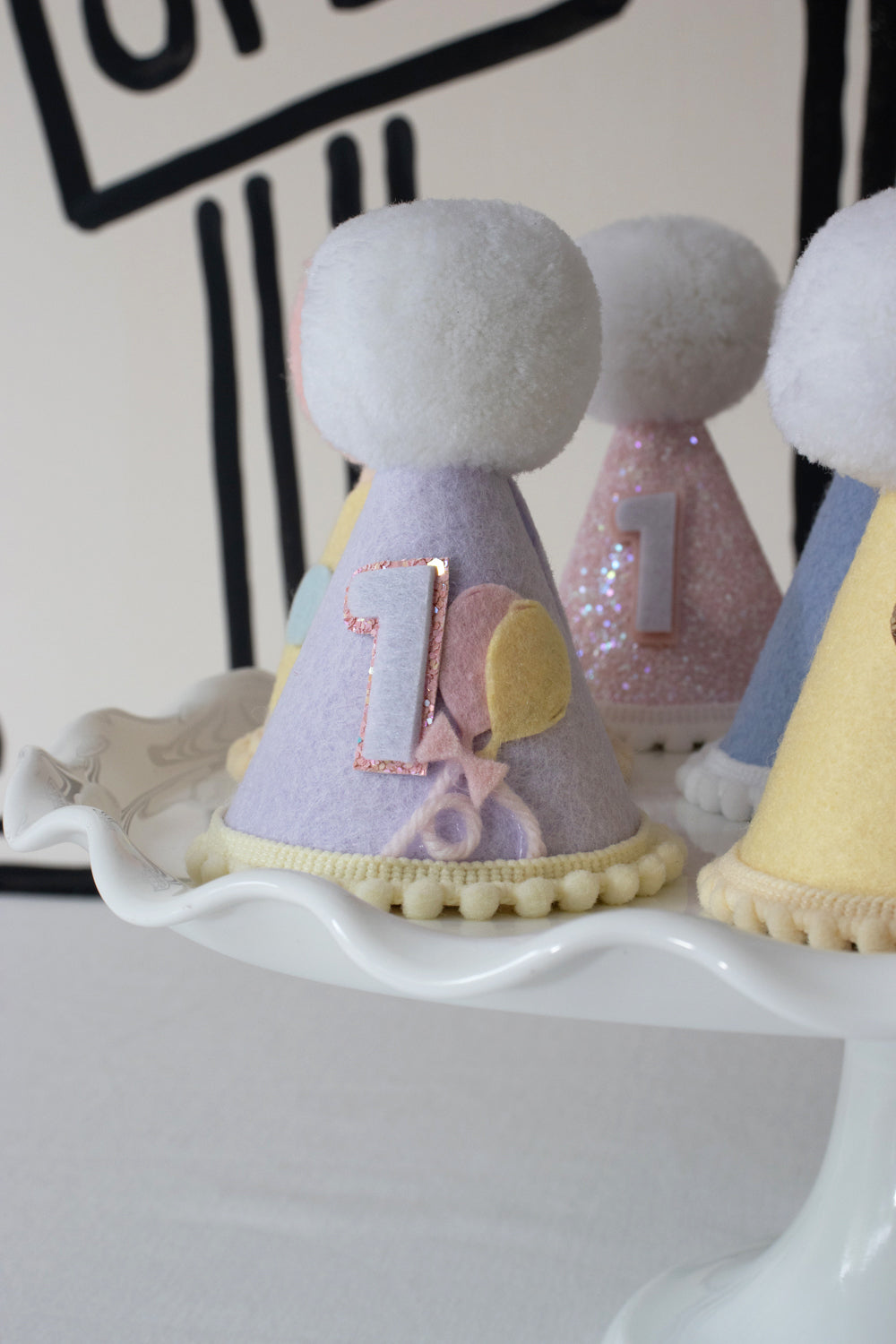 Balloon Pastel Felt Party Hat