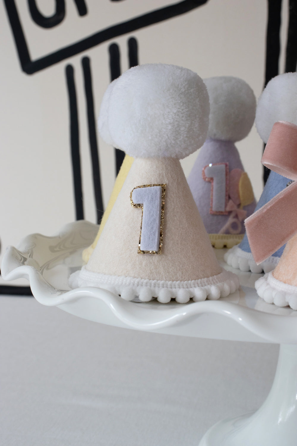 Linen Felt Party Hat