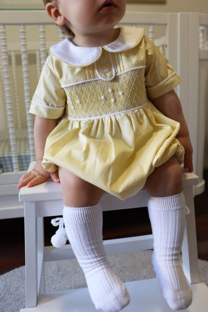 Louis Smocked Bubble Romper