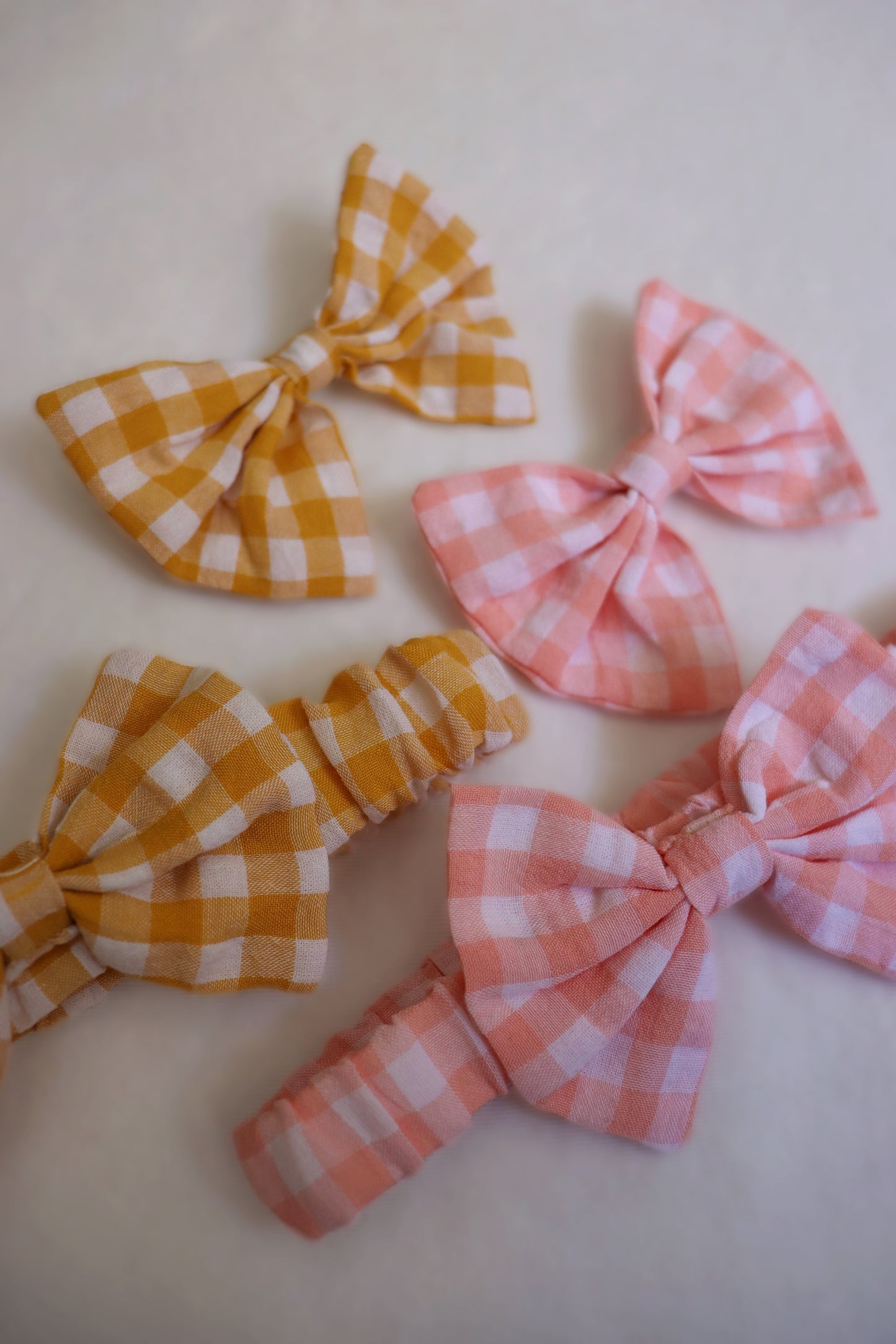 Gingham Hair Bow