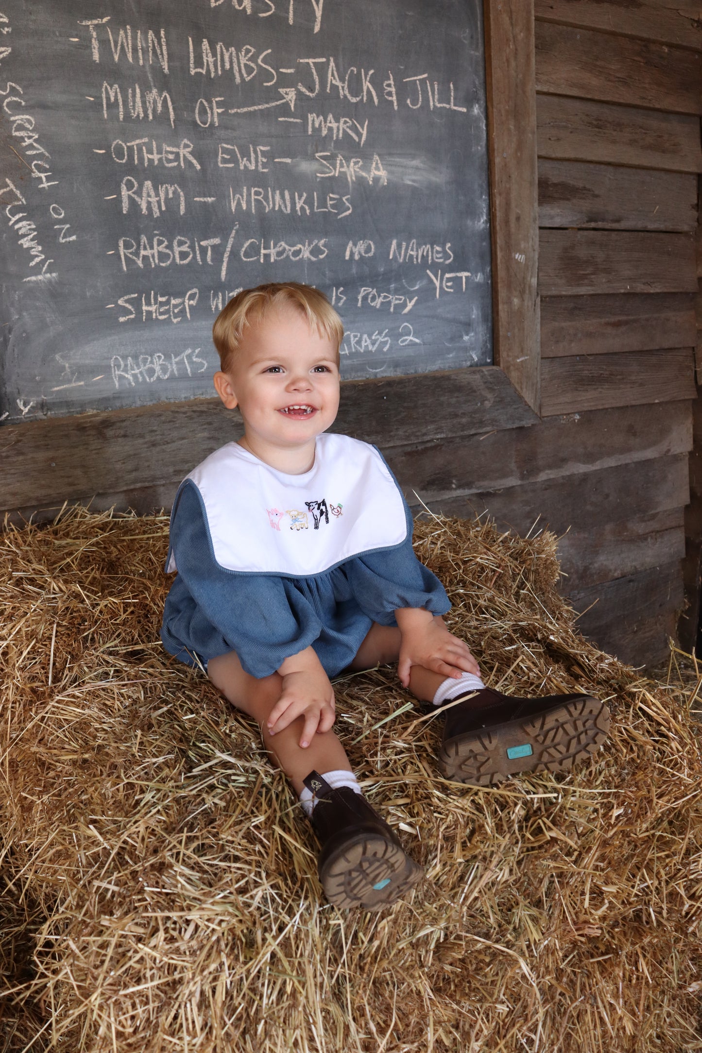 Petite Farm Boys Bubble Romper